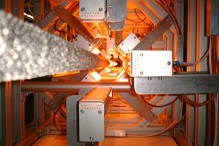 Infrared tunnel for drying